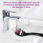 Derma Roller 0.5mm with 540 Micro Needle for Hair Growth and Facial Skin Therapy| Skin Care Beauty Tool for Anti-Aging Skin Repair, Anti Wrinkles Stretch, and Acne Scars Removal for Men and Women