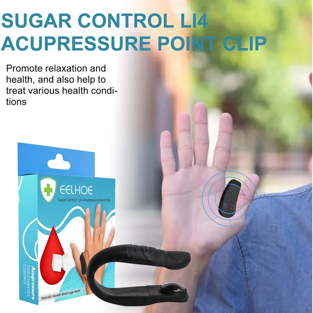 Acupressure Magnetic Sugar Control Clip - (IMPORTED)