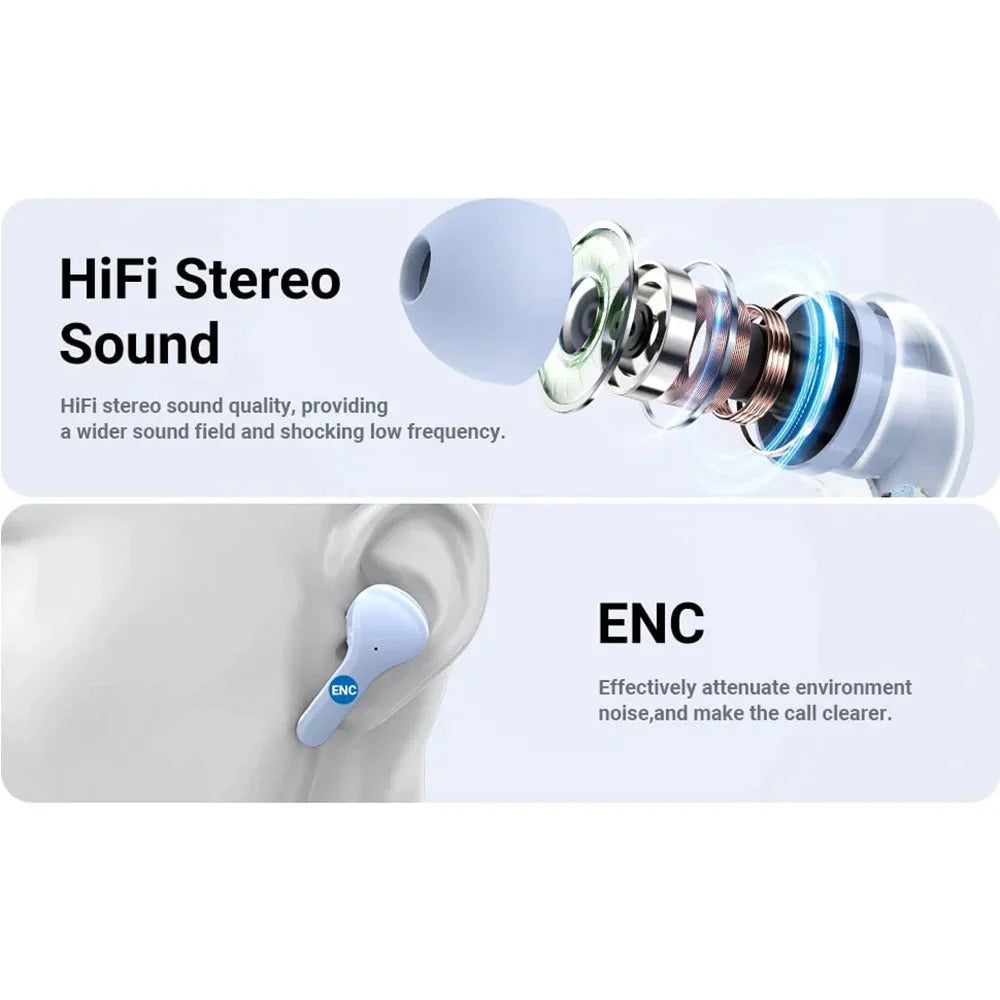 Air31 Wireless Crystal Transparent Bluetooth/airpods/earbuds