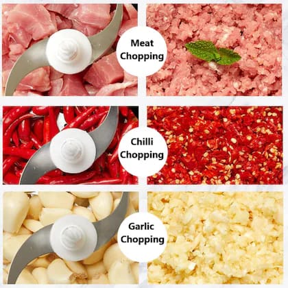 Hand Pat Food Processor / Hand Push Chopper Machine Food Processor Vegetable Chopper 1500ml Capacity