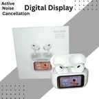 A9 Pro Touch Screen Airpods Pro - ANC Wireless Earbuds With Bluetooth 5.0, LCD Display, Super Bass And Pop-Up Feature