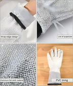 Multipurpose Wire Dishwashing Gloves | Dishwashing Rags For Wet And Dry, Steel Wire Miracle Cleaning Cloth With Glove Shape