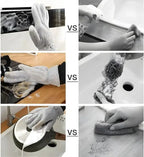 Multipurpose Wire Dishwashing Gloves | Dishwashing Rags For Wet And Dry, Steel Wire Miracle Cleaning Cloth With Glove Shape