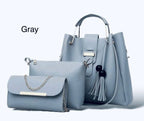 New Collection 3pcs Set Soft Leather Hand Bag Durable Quality