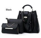 New Collection 3pcs Set Soft Leather Hand Bag Durable Quality