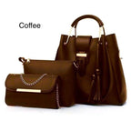 New Collection 3pcs Set Soft Leather Hand Bag Durable Quality