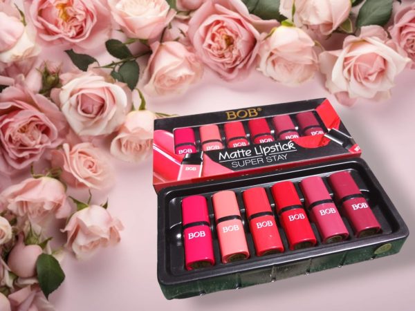 Pack Of 6 Matte Bob Lipstick Set