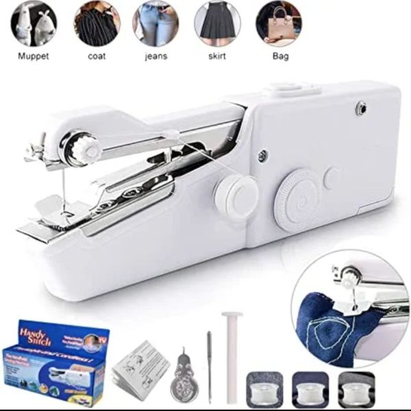 Sewing Machine Mini Handy Stitch Machine | Portable Sewing Machine Battery Operated(instant Stitching)