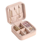 Premium Mini Jewelry Organizer Box Travel Friendly Small Faux Leather Box for Jewellery For Women And Girls
