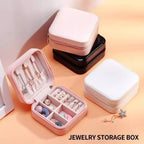 Premium Mini Jewelry Organizer Box Travel Friendly Small Faux Leather Box for Jewellery For Women And Girls
