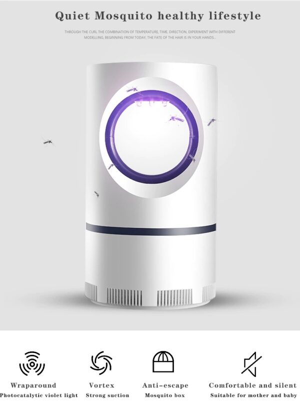 UV Lamp Mosquito Killer Lamp | Child Safety Lamp | Electric Mosquito Trap | Electronic Mosquito Trapper(IMPORTED PREMIUM QUALITY)